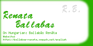 renata ballabas business card